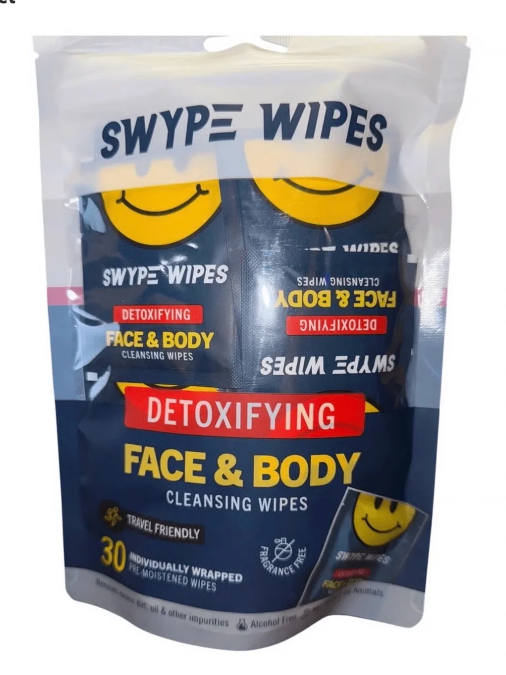SWYPE Wipes Detoxifying Face & Body Cleansing Wipes 30 Count NEW in package